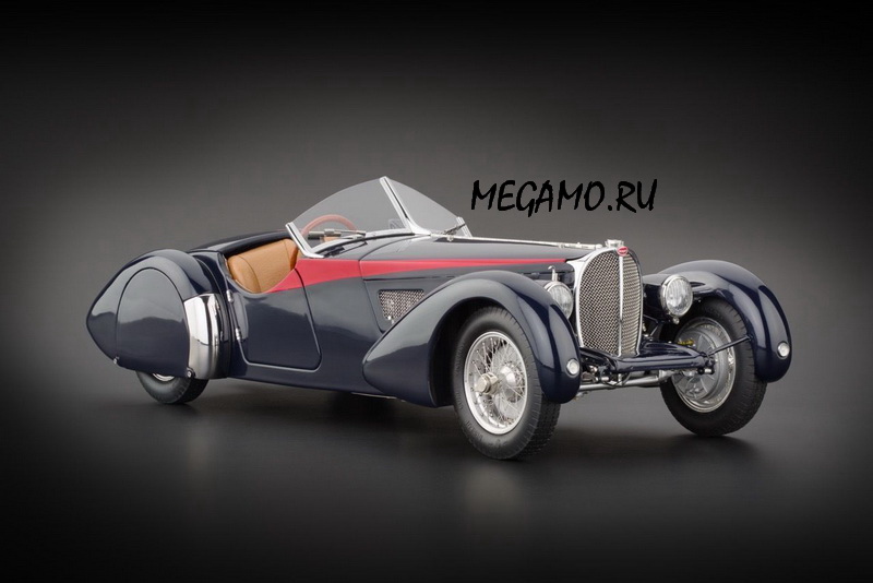 1/18 CMC Bugatti 57 SC Corsica Roadster - Red Stripes